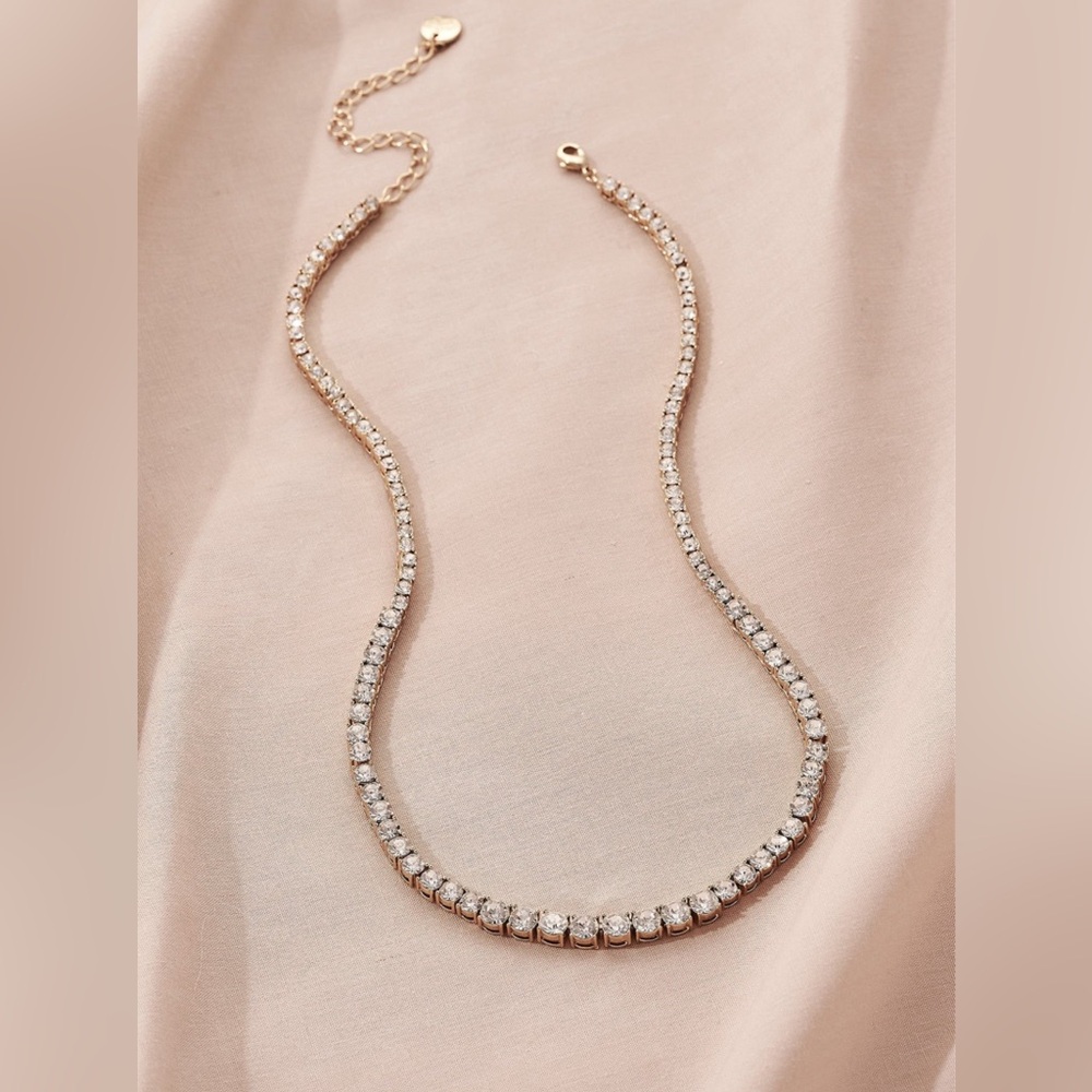 Olive & Piper Octavia Crystal and Gold Necklace